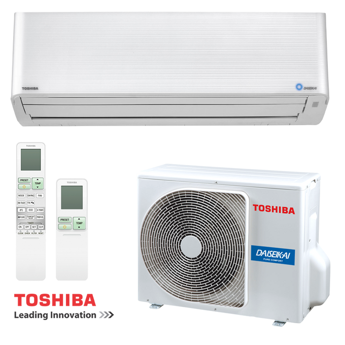 Toshiba Klimaanlage DAISEIKAI 10 Set 2,5 kW / 3,5 kW / 5,0 kW - Wandgerät inkl. Wifi