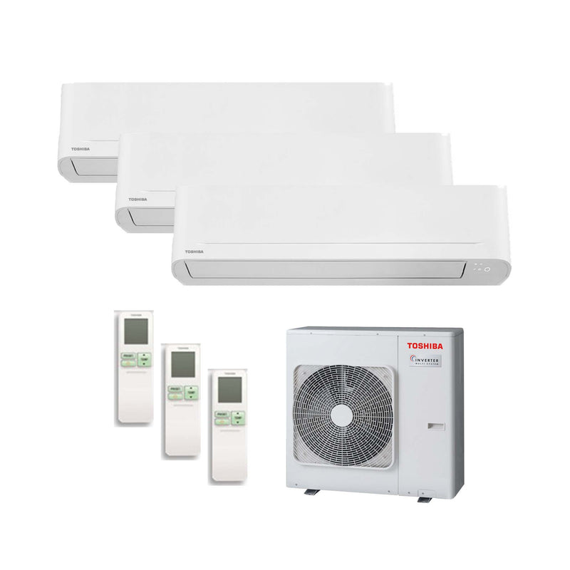 Toshiba Seiya 2 – Multisplit-Klimaanlage (3 × Wandgerät + 1 × Außengerät) – 3 Innengeräte