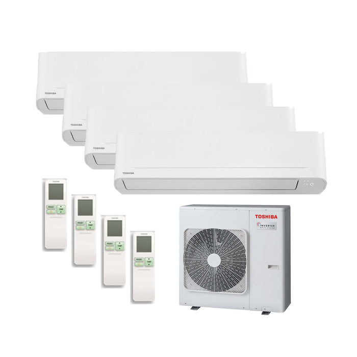 Toshiba Seiya 2 – Multisplit-Klimaanlage (4 × Wandgerät + 1 × Außengerät) – 4 Innengeräte
