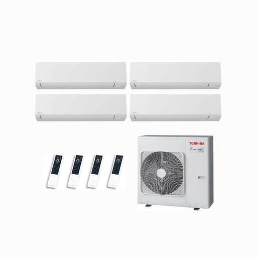Toshiba Shorai Edge – Multisplit-Klimaanlage (4 × Wandgerät + 1 × Außengerät) – 4 Innengeräte – 2.0 kW + 2.0 kW + 2.0 kW + 2.
