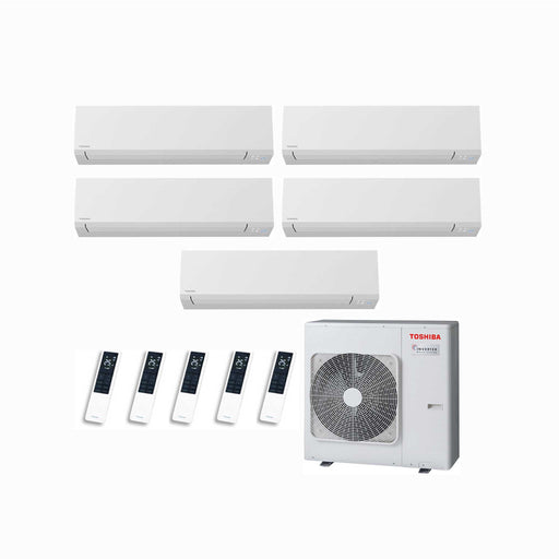 Toshiba Shorai Edge – Multisplit-Klimaanlage (5 × Wandgerät + 1 × Außengerät) – 5 Innengeräte – 2.0 kW + 2.0 kW + 2.0 kW + 2.
