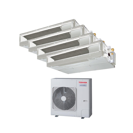 Toshiba Kanalgerät – Multisplit-Klimaanlage (4 × Kanalgerät + 1 × Außengerät) – 4 Innengeräte – 2.0 kW + 2.0 kW + 2.0 kW + 2.
