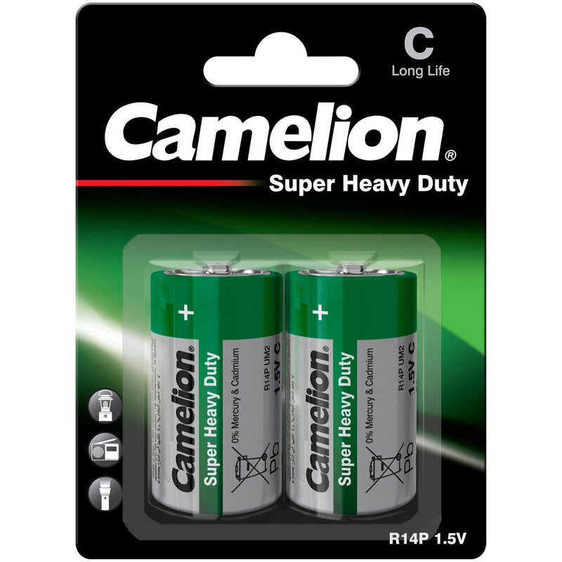 Hückmann - Batterie 1,5V Baby C R14/Baby/BP2(VE 2) Bli2 Camelion − 6 Packung