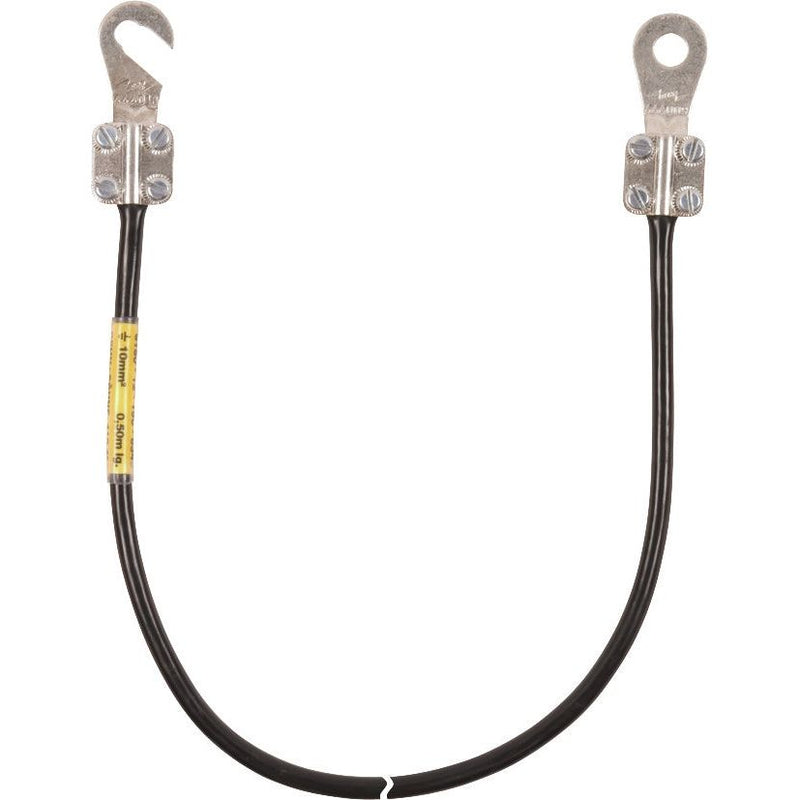 DEHN - Zubehör/Ersatzteile für Erdung und Blitzschutz Erdungsleitung EL10L035M1KSO8101KSG 10mm2/L 0,3m schw