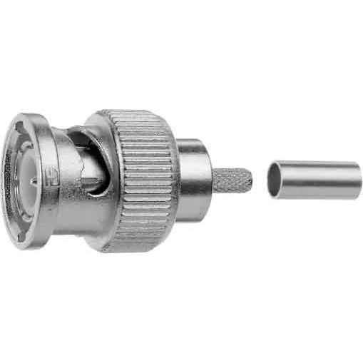 Telegärtner - Koax-Steckverbinder BNC-Kabelstecker 100027489 Crimp G2 (RG-59 B/U) − 250 Stück