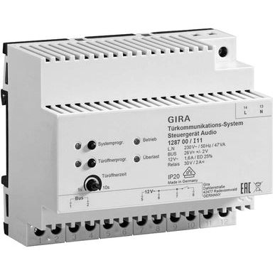 Gira - Netzgerät für Türkommunikation Steuergerät Audio 128700 Bussystem, REG, 6TE
