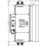 Hensel - Verteilerbaugruppe mit Leistungsschalter PV-Freischaltstelle Mi AE 5264 350kVA, 4-p. m.LS+NA