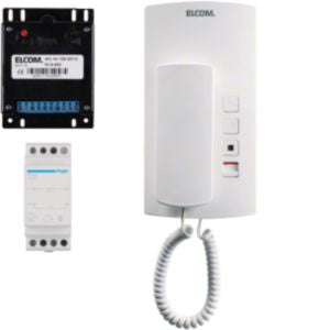 Elcom - Türsprech-Set Audio-Einbaukit AEK-1 universal