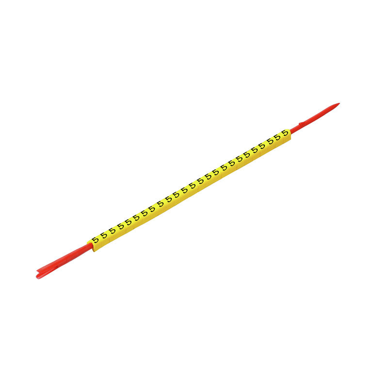 Weidmüller - Kabelmarkierungssystem Leitermarkierer CLI R 02-3 GE/SW N m.Montagedorn − 10 Stück