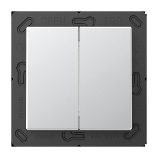 Jung - Sender/Fernbedienung für Installationsschalterprogramme Matter Taster MAT A 595 AL 2f 4k A aluminium