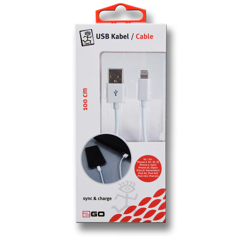 Hückmann - Zubehör/Ersatzteile für Batterie/Akku/Ladegerät Lade-/Datenkabel USB 794888 AppleLightning 8-Pin
