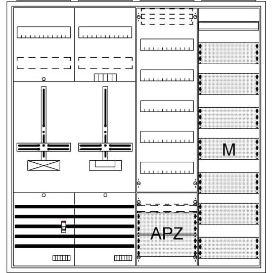 Striebel&John - Zähler-Komplettschrank Komplettschrank DA47GE AP3Pkt.A471Z1S1V7M1A