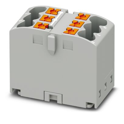 Phoenix Contact - Durchgangs-Reihenklemme Verteilerblock PTFIX 6X2,5 GY-EX − 10 Stück