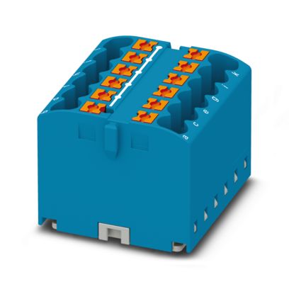 Phoenix Contact - Durchgangs-Reihenklemme Verteilerblock PTFIX 12X2,5 BU-EX − 8 Stück