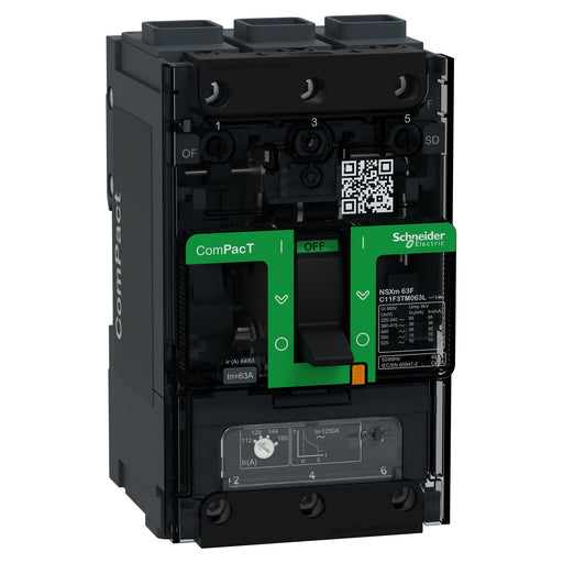 Schneider Electric - Leistungsschalter für Trafo-, Generator- und Anlagenschutz Kompaktleistungsschalter C11F3TM063L ComPacT NSXm 63 A
