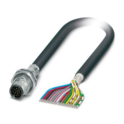 Phoenix Contact - Rundsteckverbinder, feldkonfektionierbar (Industriesteckverbinder) Gerätesteckverbinder SACCBP-MS-17#1239771 Hinterwand