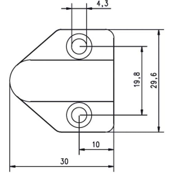 Assa Abloy effeff - Netzanschlussleitung Kabelübergang 10318W-------00 weiss 30cm