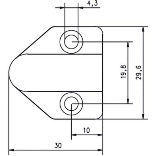 Assa Abloy effeff - Netzanschlussleitung Kabelübergang 10318W-------00 weiss 30cm