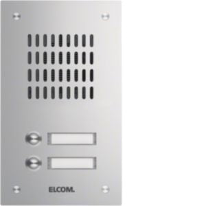 Elcom - Klingeltableau für Türkommunikation UP-Türstation TVG-2/1 eds 2Tast.1-reih.,eds mt