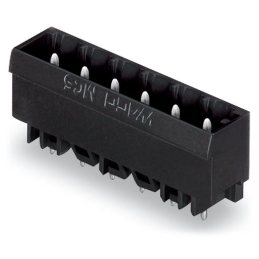 WAGO GmbH & Co. KG - Leiterplattensteckverbinder THR - Stiftleiste Lötstift 231 - 16#4045454000295 1,2x1,2,gerade,sw − 100 Stück