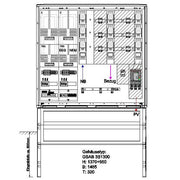 GSAB Elektrotechnik - Zähler-Komplettschrank Wandlermessung 08.W400.AR-01Ei e.dis NA-Schutz