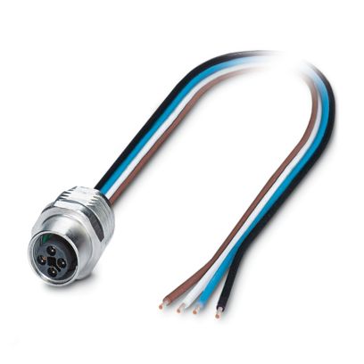 Phoenix Contact - Patchkabel Kupfer Gerätesteckverbinder SACC-E-M12FS#1239508 Vorderwand − 50 Stück