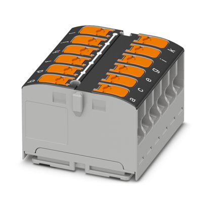 Phoenix Contact - Durchgangs-Reihenklemme Verteilerblock PTVFIX 12X2,5 BK − 20 Stück