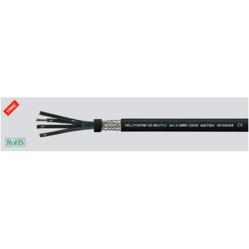 Klimaprime - Energiekabel < 1 kV, für ortsveränderlichen Einsatz HEL HELUTHERM 145MULTI-C 4 145MULTI-C 4X1,5 X1,5 Wärmebestä. Lei