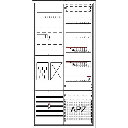 Striebel&John - Zähler-Komplettschrank Komplettschrank BA27CBW APBKE-IA271Z1R1V5A2