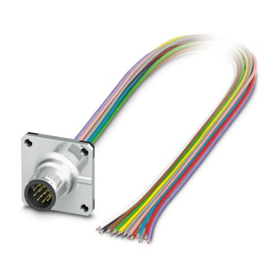Phoenix Contact - Patchkabel Kupfer Gerätesteckverbinder SACC-SQ-M12M#1239723 Vorderwand
