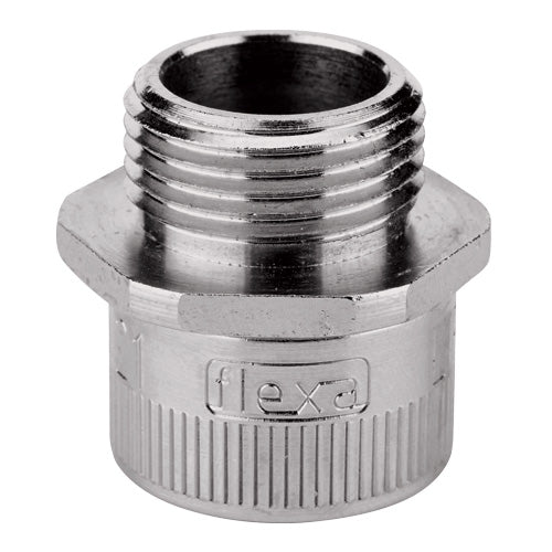 Flexa - Metall-Schutzschlauch-Verschraubung Metallverschraubung gerade LIF-M, AD36-M32 AD 36, M 32 x 1,5 − 25 Stück