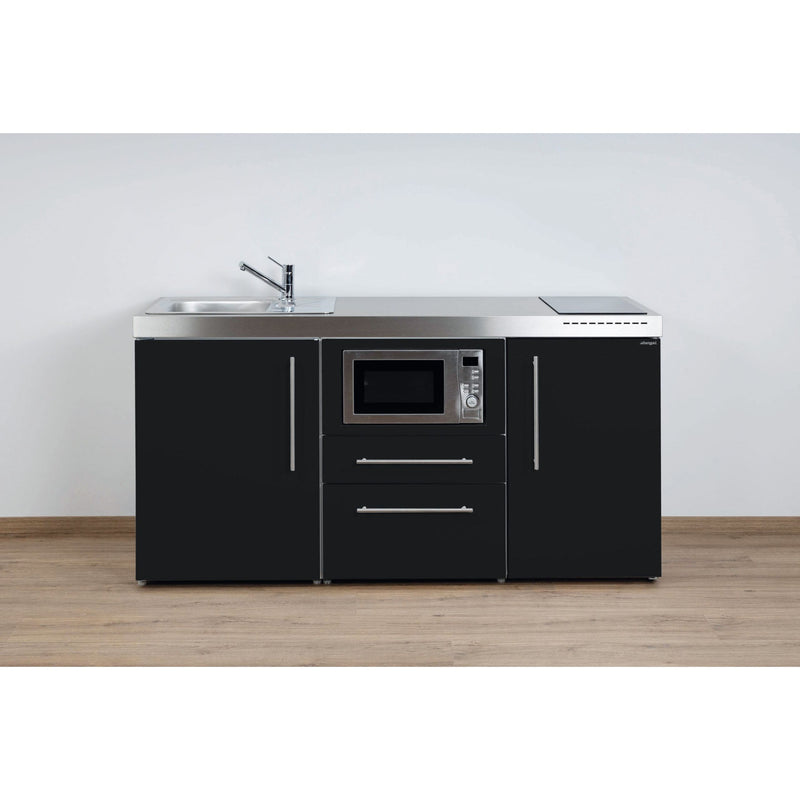 Stengel - Mini-Küche Miniküche Premiumline MPMSM170MWGKFreBliS Schwarz matt
