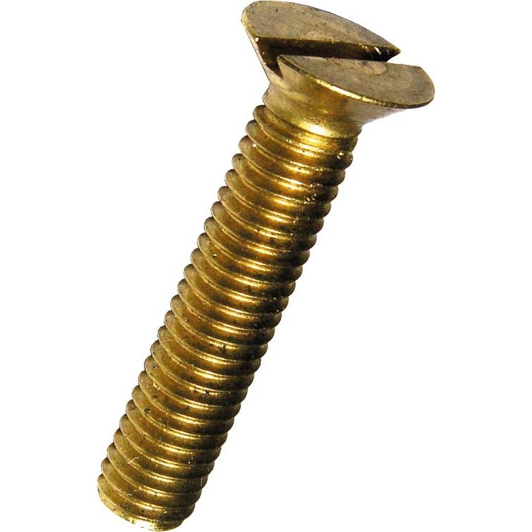 Dresselhaus - Maschinenschraube/Bolzen Senkschraube 3133/000/02 5x20 Schlitz, Messing − 100 Stück