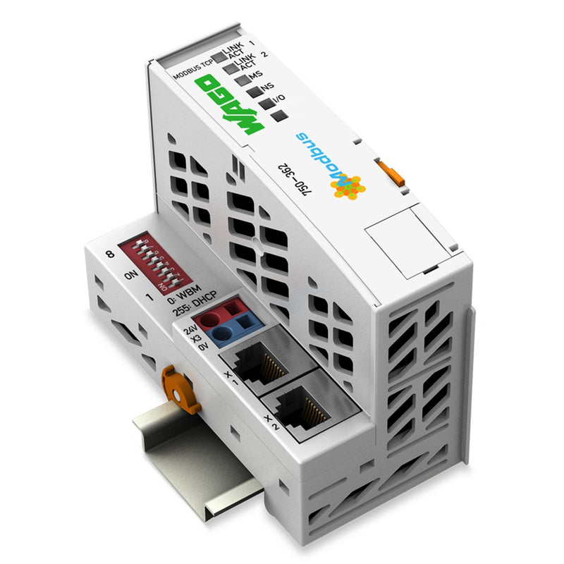WAGO - Feldbus, Dez. Peripherie - Grundgerät Feldbuskoppler Modbus TCP 750-362/000-001 4. Generation,lgr