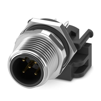 Phoenix Contact - Rundsteckverbinder, feldkonfektionierbar (Industriesteckverbinder) Gerätesteckverbinder SACC-DSIV-M1#1396618 Hinterwand − 10 Stück