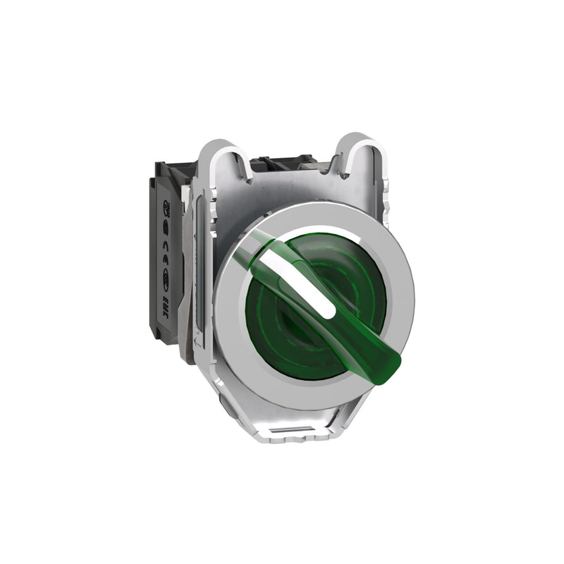 Schneider Electric - Wahlschalter, Komplettgerät Leuchtwahlschalter XB4FK123M5 1S+1Ö,gn,230-240V