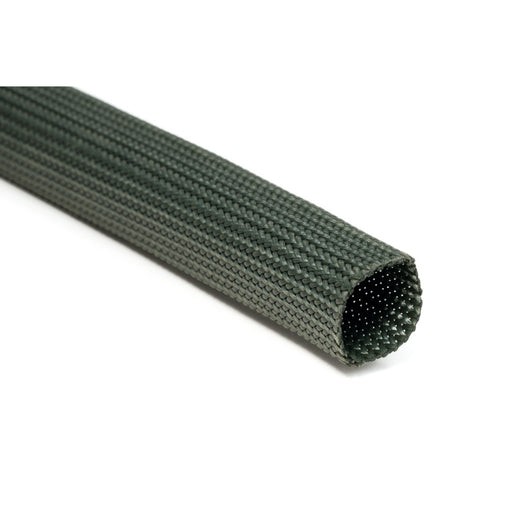 HellermannTyton - Hohlgeflechtschlauch NOMEX-Geflechtschlauch HEGMANWO-25 grün − 50 Meter