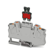 Phoenix Contact - Trenn- und Messtrenn-Reihenklemme Trennklemme PT 6-T P/P HV GY/BK − 50 Stück