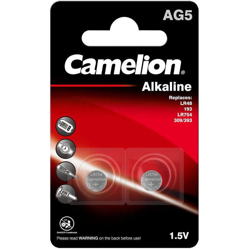 Hückmann - Batterie Knopfzelle 1,5V AG5 141227(VE 2) Bli2 Camelion − 20 Packung