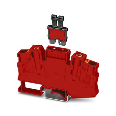 Phoenix Contact - Trenn- und Messtrenn-Reihenklemme Trennklemme PT 6-T P/P HV RD − 50 Stück
