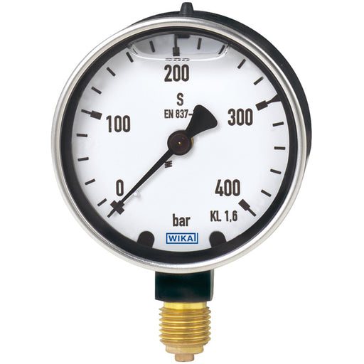 Wika Wiegand - Rohrfedermanometer Rohrfedmano 213.40.100 Hdy 9921435 25barG1/2Brue