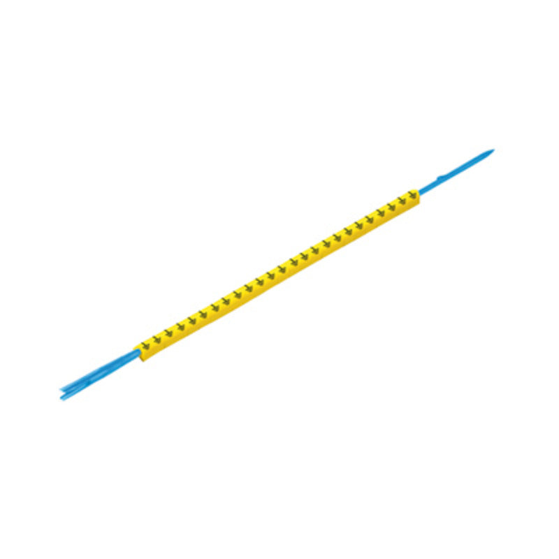 Weidmüller - Kabelmarkierungssystem Leitermarkierer CLI R 1-3 GE/SW Z m.Montagedorn − 10 Stück