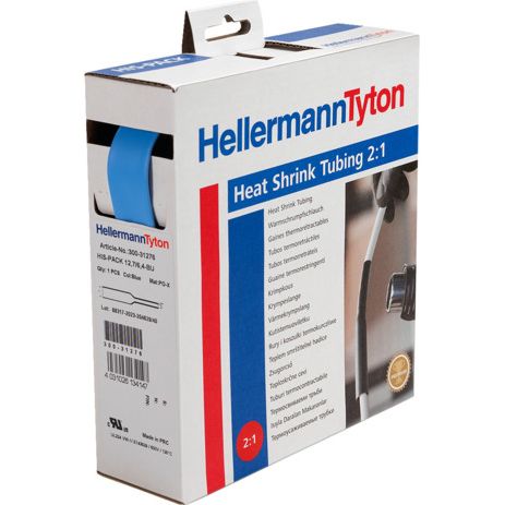 HellermannTyton - Schrumpfschlauch HIS-3/4-POX-BU 5m D 19,1/9,5 bl