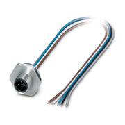 Phoenix Contact - Rundsteckverbinder, feldkonfektionierbar (Industriesteckverbinder) Gerätesteckverbinder SACC-E-M12MS#1147729 Vorderwand − 50 Stück