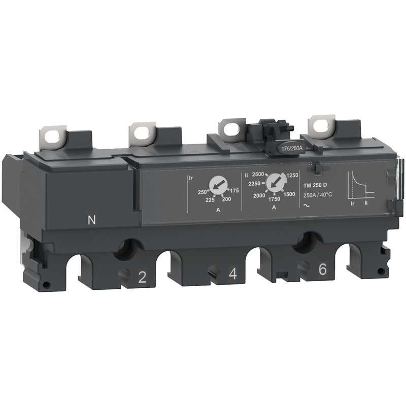 Schneider Electric - Auslöseblock für Leistungsschalter Auslösegerät thermomagneti C104TM080 sch TM80D 80A 4P4D