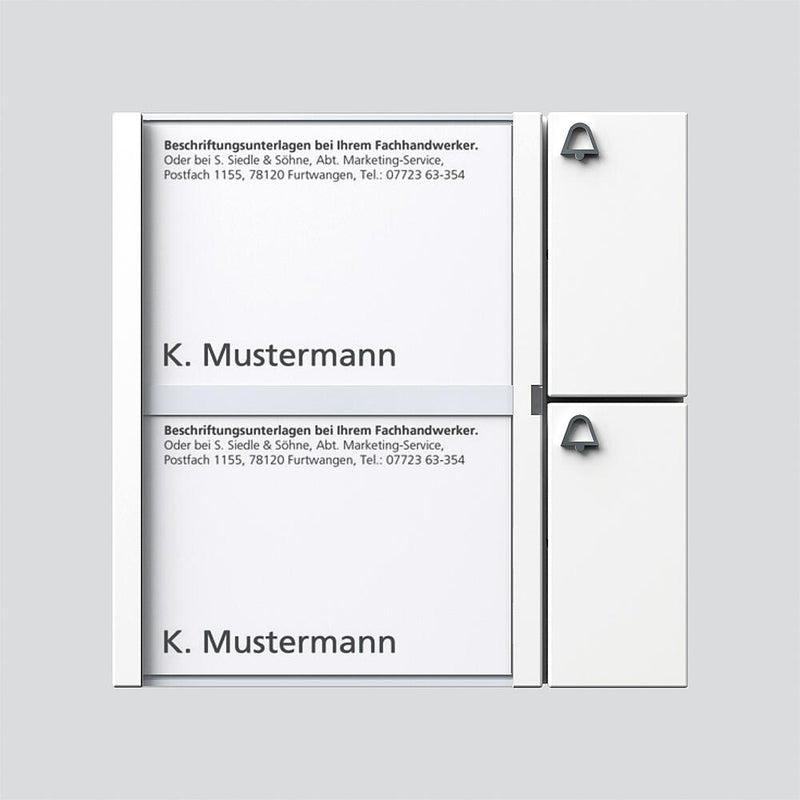 Siedle&Söhne - Funktionsmodul für Türkommunikation Tasten-Modul TM 612-2 W weiss