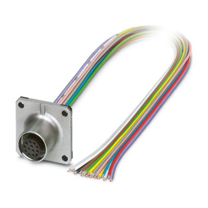 Phoenix Contact - Patchkabel Kupfer Gerätesteckverbinder SACC-SQ-M12F#1239724 Vorderwand