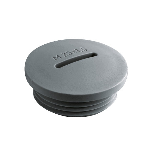 Flexa - Verschlussschraube Blindstopfen 10551001225 PolyaMschwz M25x1,5 − 100 Stück