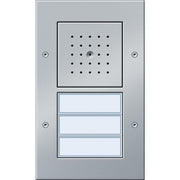 Gira - Türstation für Türkommunikation Türstation 126765 AP 3fach alu