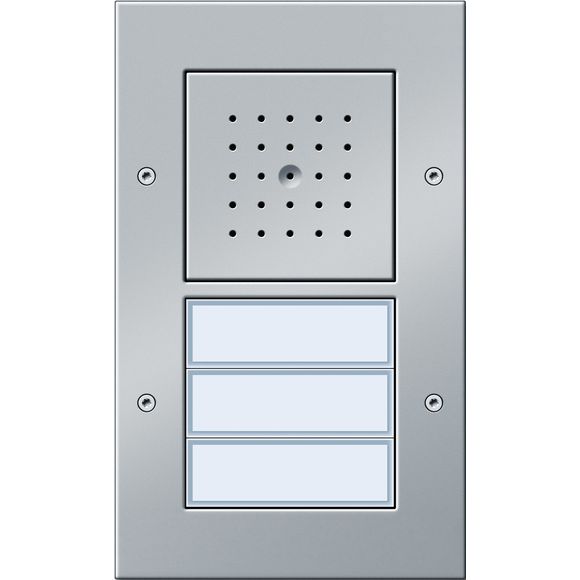 Gira - Türstation für Türkommunikation Türstation 126765 AP 3fach alu